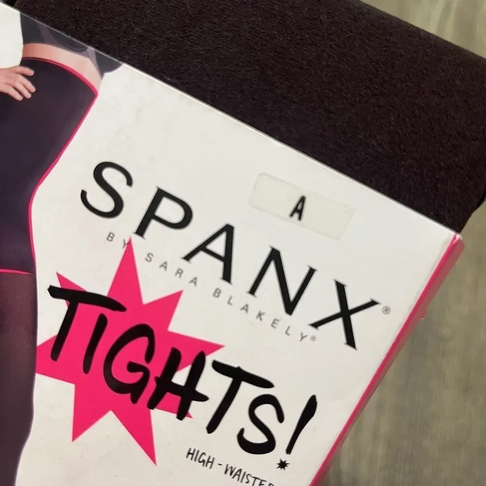 NWT Spanx High Waisted Tights 70 Denier Opaque All Day Shaping Bittersweet Sz A